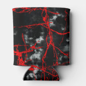 Horror Night Goth - Schwarzweiß, Rot Dosenkühler (Rückseite)