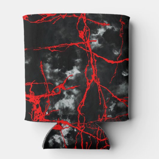 Horror Night Goth - Schwarzweiß, Rot Dosenkühler (Rückseite)