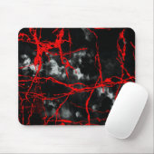 Horror Night Goth - Schwarzweiß, Rot Mousepad (Mit Mouse)