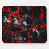 Horror Night Goth - Schwarzweiß, Rot Mousepad (Vorne)