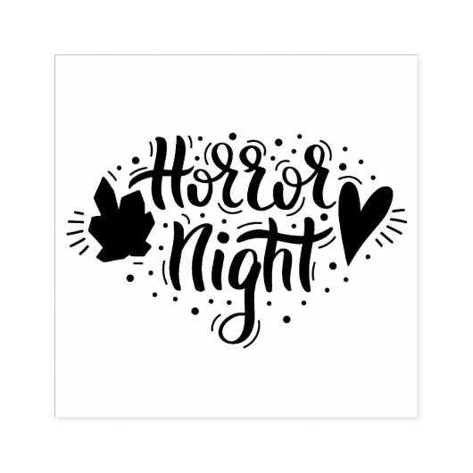 Horror Night Gummistempel (Prägung)