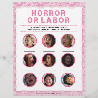 Horror oder Arbeit [Luxusspitze [rosa] Briefbogen