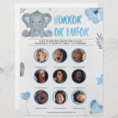 Horror oder Arbeitskraft [Baby Elephant [blau] Briefbogen (Vorne/Hinten)