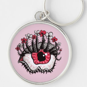 Horror Pastel Goth Eye Macabre Pink Creepy Schlüsselanhänger