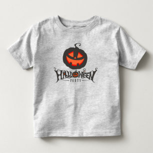 Horror Pumpkin Party Happy Halloween Kleinkind T-shirt