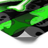 Horror Punk Skull Poster (Ecke)