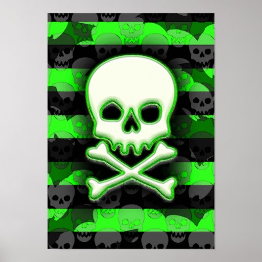 Horror Punk Skull Poster (Vorne)