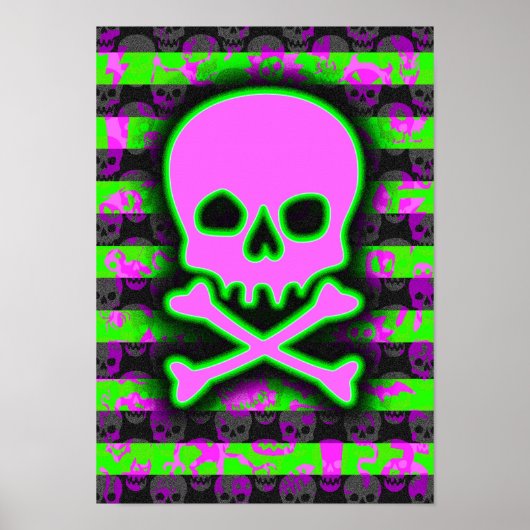 Horror Punk Skull Poster (Vorne)