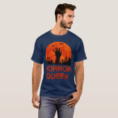 Horror-Queen Freunde retro T-Shirt (Vorne ganz)