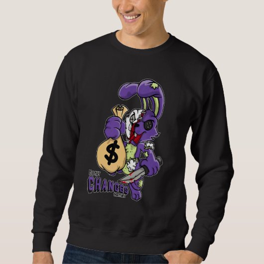 Horror Rabbit Changes Everything Canyon Purple 4s Sweatshirt (Vorderseite)