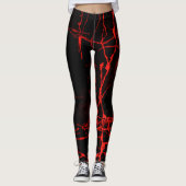 Horror Red Leggings (Vorderseite)