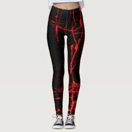 Horror Red Leggings
