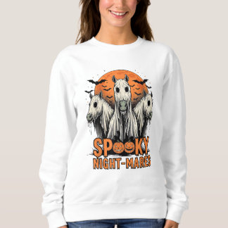 Horror Retro Spooky Night Mares Pferde Bootsphoste Sweatshirt