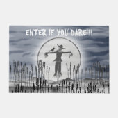 Horror Scarecrow Geben Sie an, wenn Sie es wagen!! Fußmatte (Vorderseite)