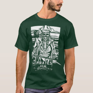 Horror Skeleton Pirate T-Shirt