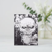 Horror Skull Art Postkarte (Stehend Vorderseite)