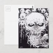 Horror Skull Art Postkarte (Vorne/Hinten)