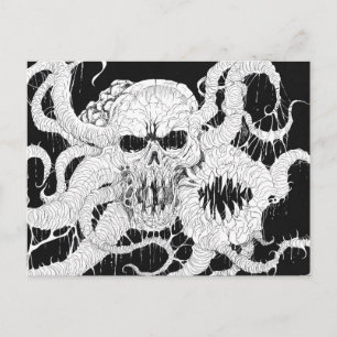 Horror Skull Demon Art Postkarte
