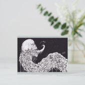 Horror Skull Serpent Fantasy Art Postkarte (Stehend Vorderseite)