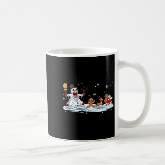 Horror Snowman Christmas Reindeer Gingerbread Sant Kaffeetasse (Rechts)