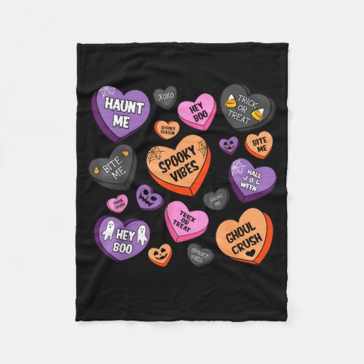 Horror Soky Candy Heart Valentines Day Lover Tee H Fleecedecke (Vorderseite)