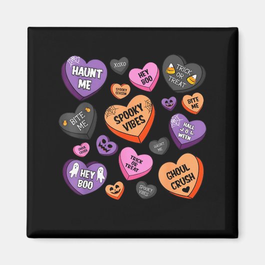 Horror Soky Candy Heart Valentines Day Lover Tee H Magnet (Vorne)