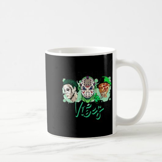 Horror St. Patrick's Day Glückliche Stimmung Horro Kaffeetasse (Rechts)