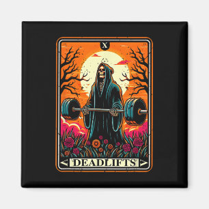 Horror Tarot Karte Deadlifts Der Tod Gym Workout Magnet