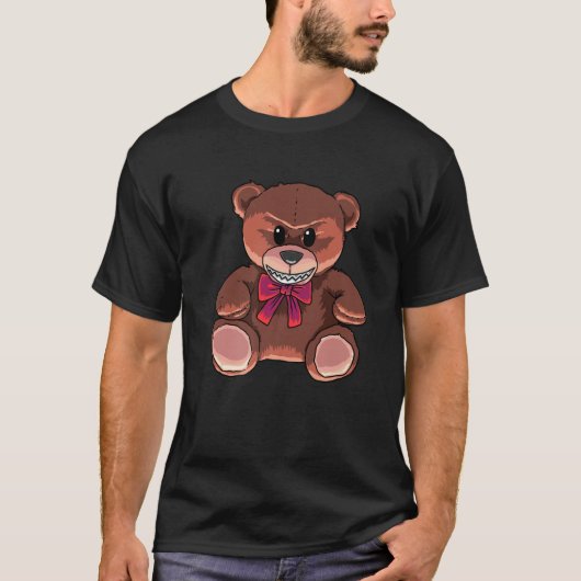 Horror Teddy Halloween Children Horror Teddy Bar T-Shirt (Vorderseite)