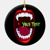 Horror Teeth Vampire Fangs Spooky Ornament (Hinten)