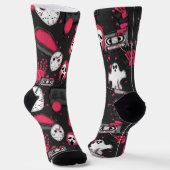 Horror-Themen-Crew-Socken Socken (Gewinkelt)