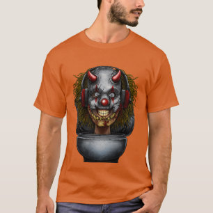 Horror Toilette Monster 52 Mädchen T-Shirt