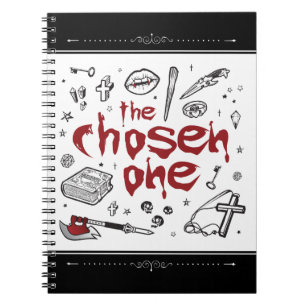 Horror TV Vampire Slayer Thema Schreiben Notizblock