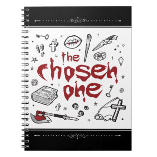 Horror TV Vampire Slayer Thema Schreiben Notizblock