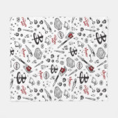 Horror TV Vampire Slayer Theme Fleecedecke (Vorderseite (Horizontal))