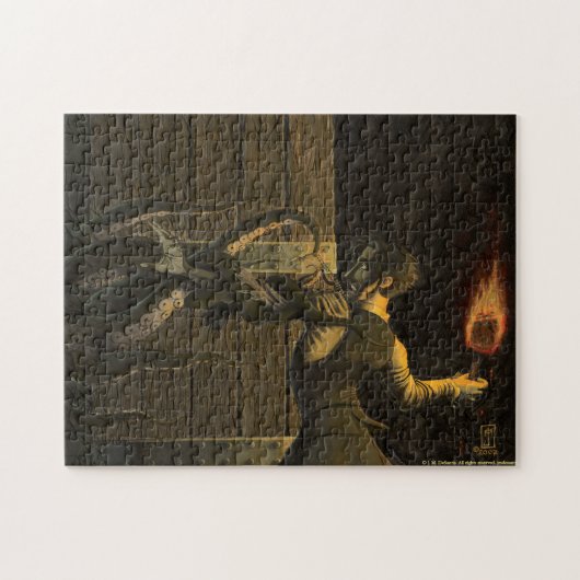 Horror über der Tür hinaus - Puzzlespiel Puzzle (Horizontal)