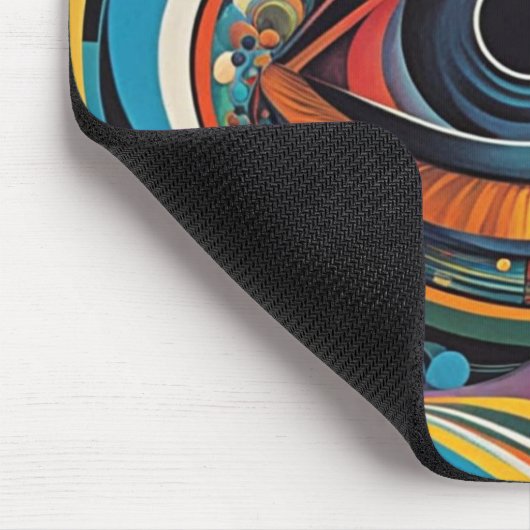 Horror Vacui Psychedelic Artwork aus den 1960er Ja Mousepad (Ecke)