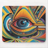 Horror Vacui Psychedelic Artwork aus den 1960er Ja Mousepad (Vorne)