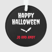 Horror Vampire Mouth und Fangs Halloween Ornament (Rückseite)