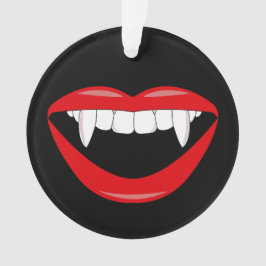 Horror Vampire Mouth und Fangs Halloween Ornament