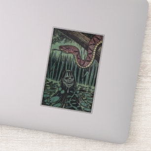 Horror Vintage Comic für Comic Buchliebhaber in de Aufkleber