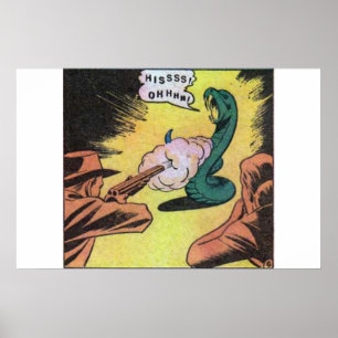 Horror Vintage Comicen der 50er Jahre   klassisch  Poster