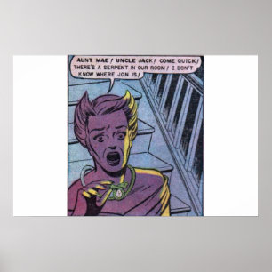 Horror Vintage Comicen der 70er Jahre   klassisch  Poster