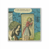 Horror Vintage Comicen | Goldenes Zeitalter Aufkleber (Vorderseite)