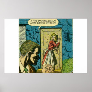 Horror Vintage Comicen   Goldenes Zeitalter Poster