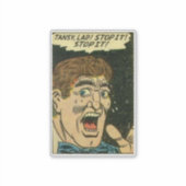 Horror Vintage Comicen | Klassisches Comic Aufkleber (Vorderseite)