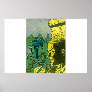 Horror Vintage Comicen   Retro-Comic Poster