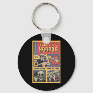 Horror Vintages Comic Buch Retro Halloween Spooky  Schlüsselanhänger