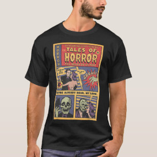Horror Vintages Comic Buch Retro Halloween Spooky T-Shirt