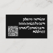 Horror-Visitenkarte Visitenkarte (Rückseite)